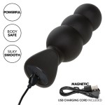 CALEXOTICS - KIIVOPOHJA-HELMINEN ANAL PULG 10 VIBRATIONS SILICONE BLACK
